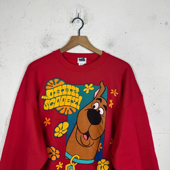 Vintage Scooby Doo Ohh Scooby Puff Print Crewneck Sweatshirt XL - Picture 4 of 9